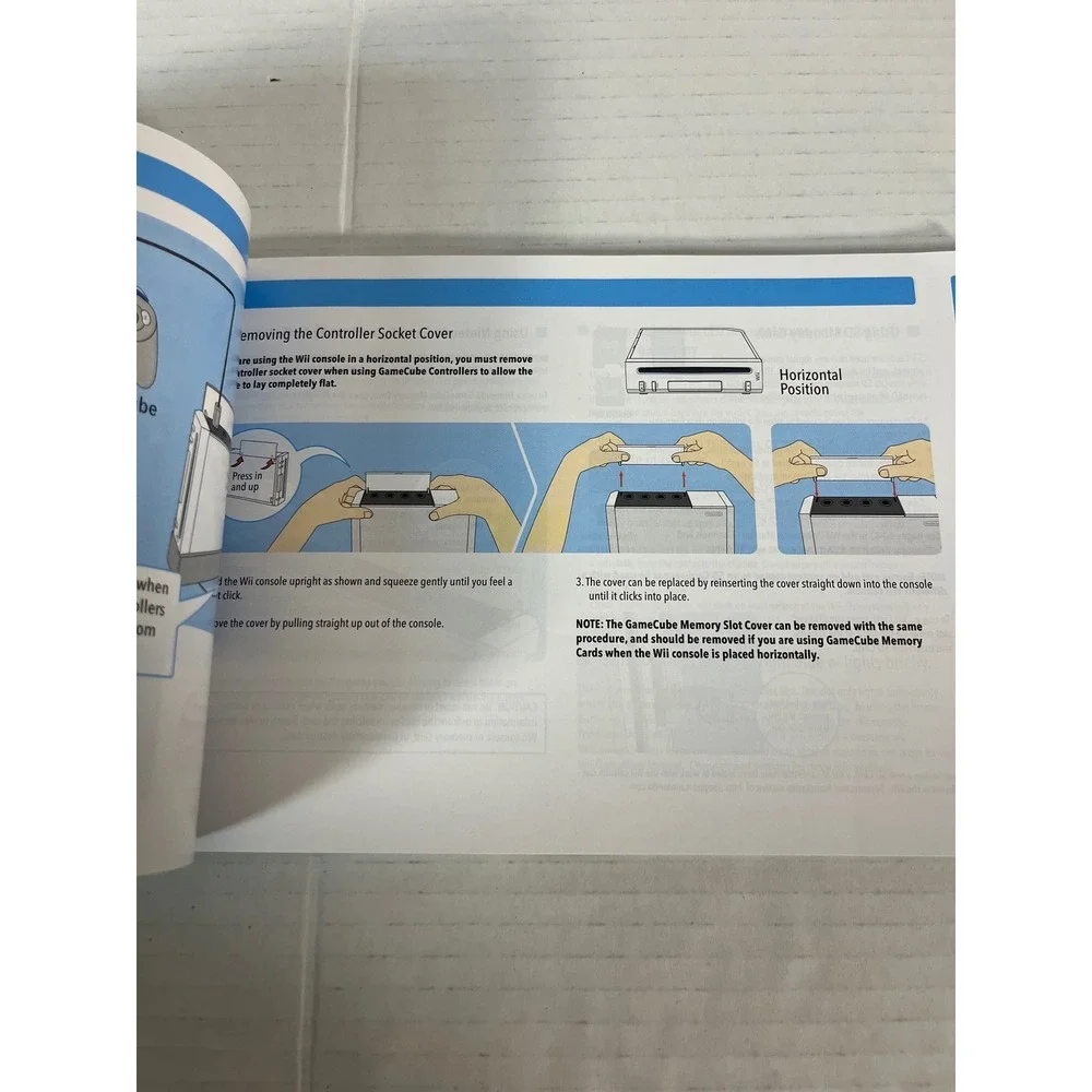 Nintendo Wii Operations Manual System Booklet White Trilingual Guide
